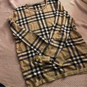 Burberry London Nova check crewneck sweater